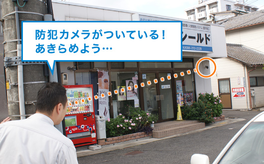 侵入者は事前チェックします